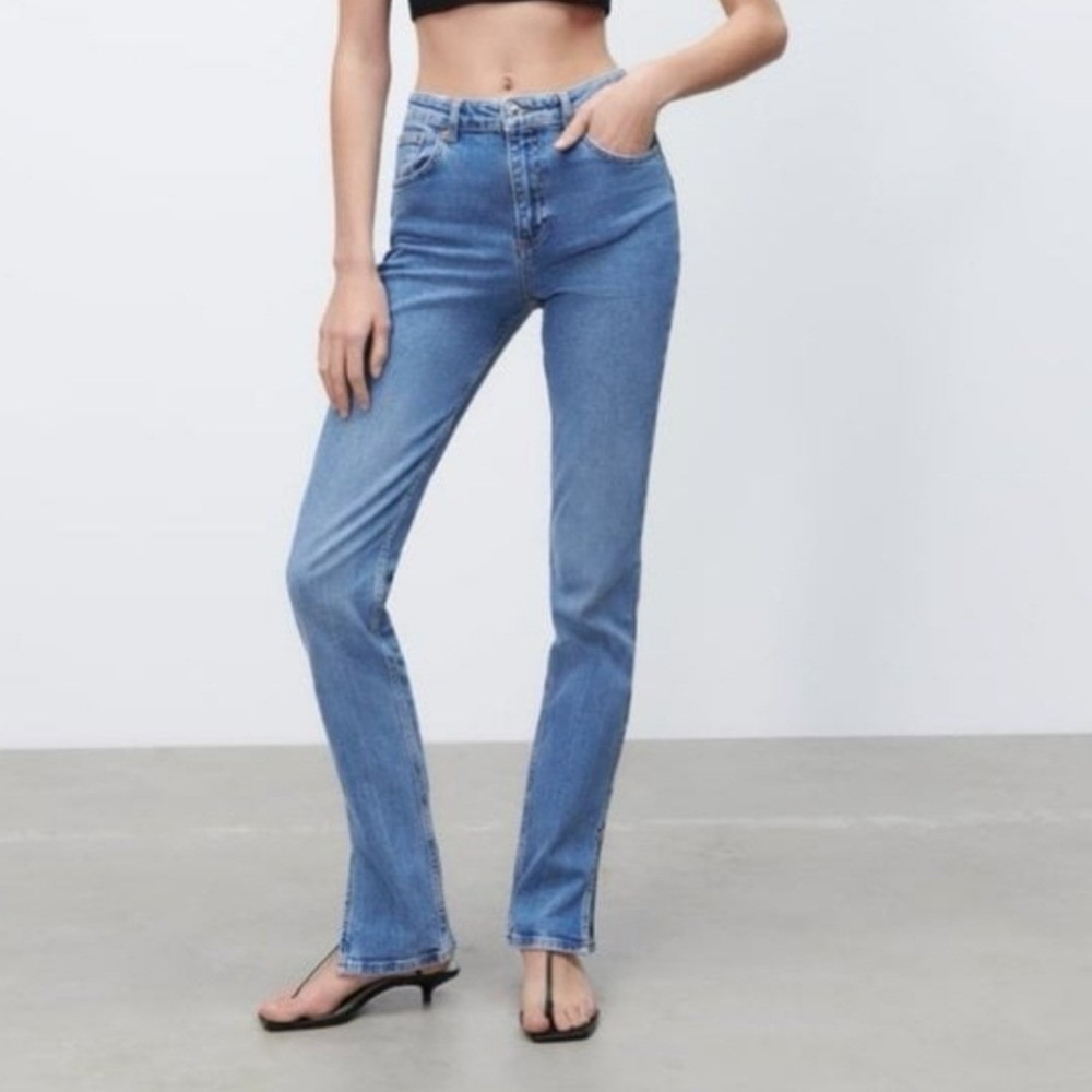 Zara Skinny Jeans in Light Blue